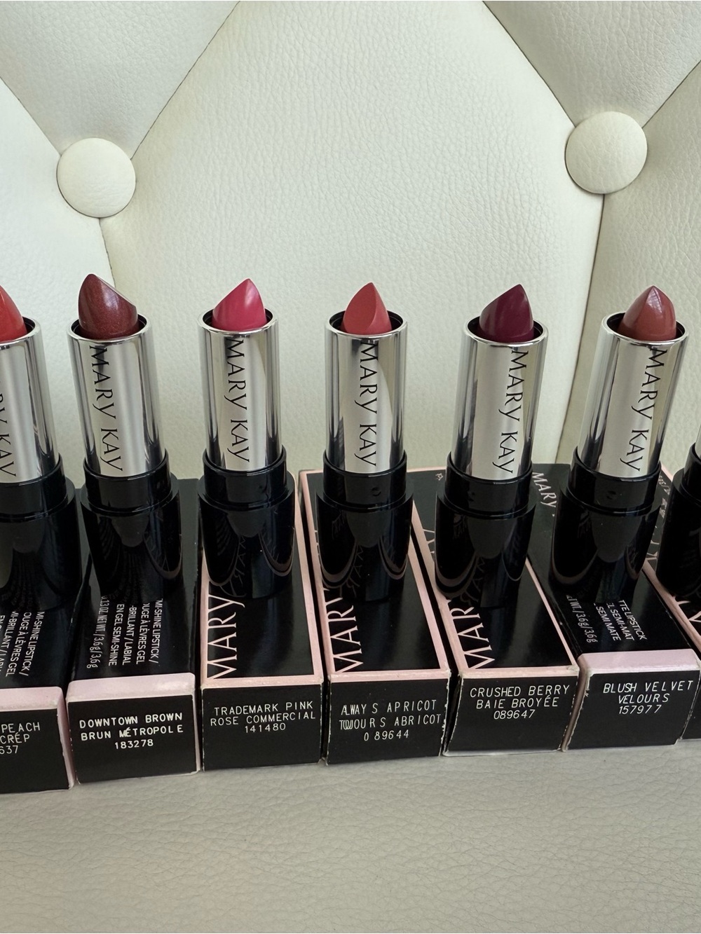 Mary Kay Assorted Lipstick Set — Pink, Berry, Rose, Brown
